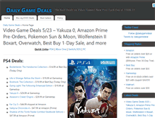 Tablet Screenshot of dailygamedeals.com